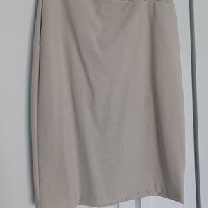New York and Company Beige Pencil Skirt